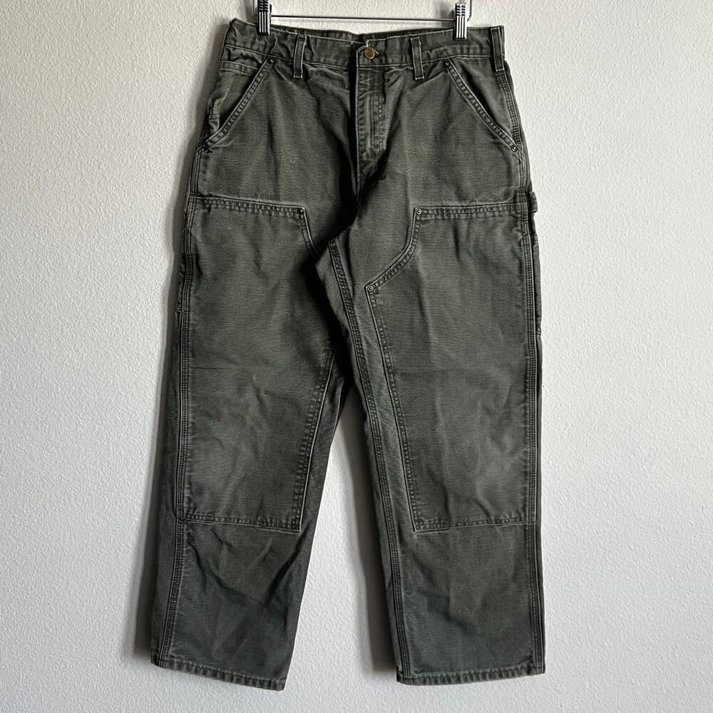 Carhartt B136 MOS green double knee work wear carpenter pants